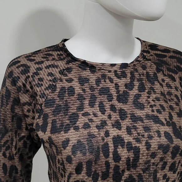 KORAL Sofia Netz leopard-print stretch-jersey top - Picture 4 of 12